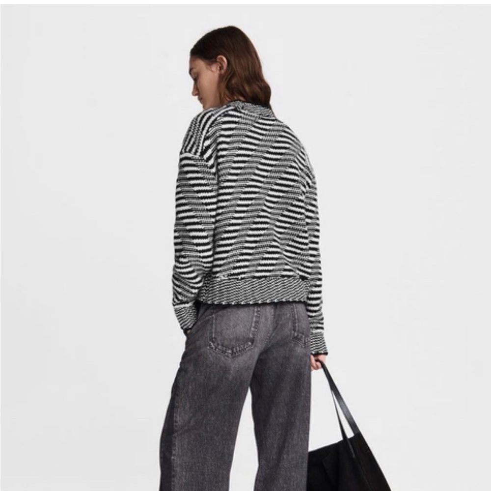 Rag and bone willow wool stripe crew